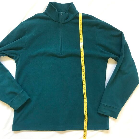 Sahalie Fleece 1/2 Zip Pullover Sweater Womens L / Mens M Teal - Picture 6 of 7